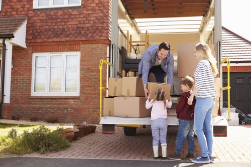 Preparation and planning for a piano move in East London
