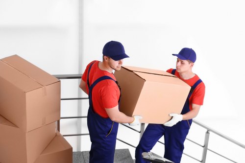 Office relocation team planning a business move in Bow