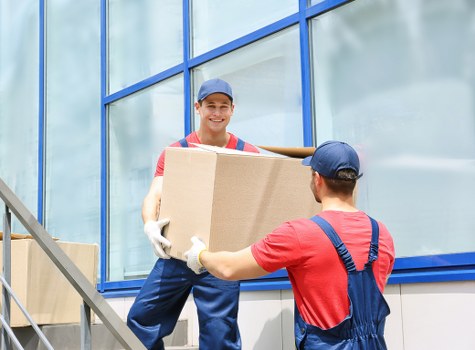 Removal van team in Bow preparing a safe move