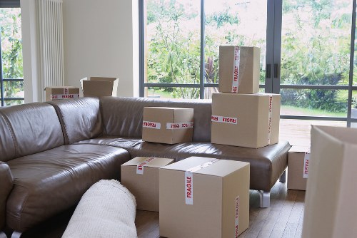 Careful loading of furniture during a house move in Bow